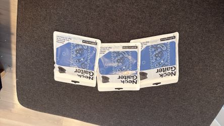 Brand New Blue Bandana Pattern Neck Gaiters 3/$30!