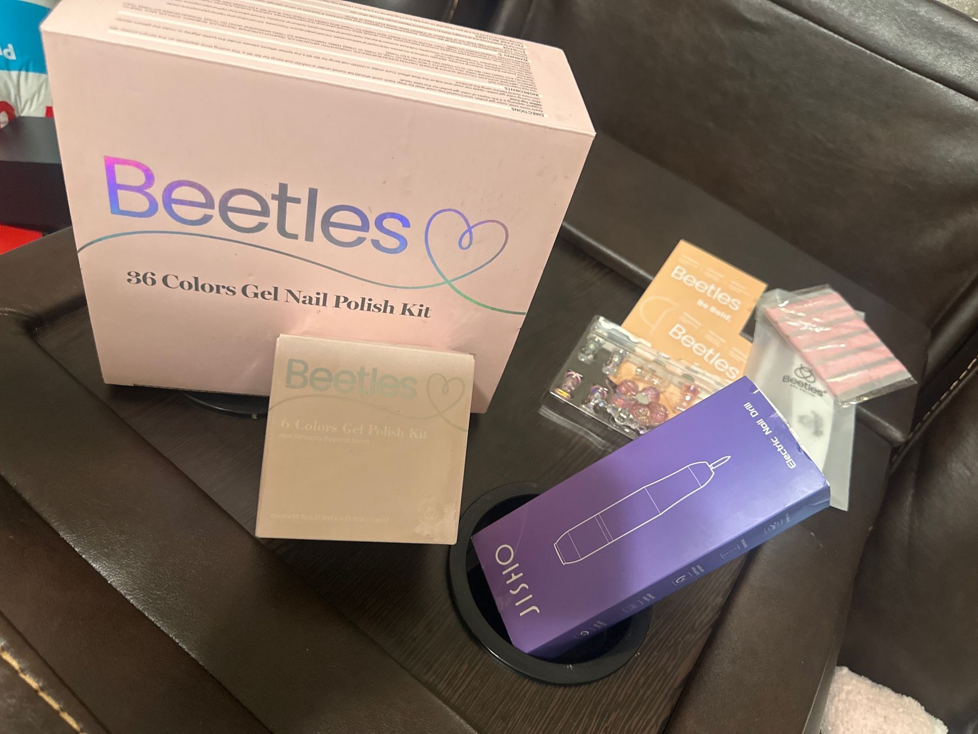 Beetles 36 Colors, 44pieces Gel Nail Polish + Beetles 6 Colors Gel Polish Kit + Electric Nail Drill Josh’s