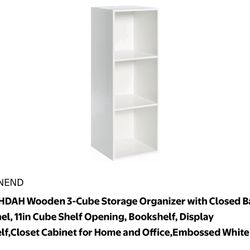White 3 Cube Storage- Unopened In Box
