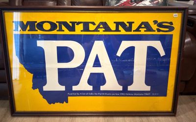 Vintage political sign PAT for Montana.