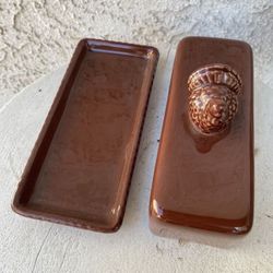 Ceramic Turkey Brown Butter Dish Kitchen Decor - Never Used  