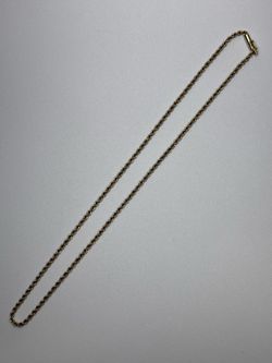 14 Karat 9.5 grams 18” Rope necklace