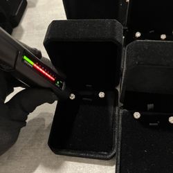 Rose Gold Moissanite Earrings 