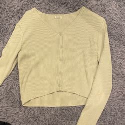 Brandy Melville Soft Green Cardigan 