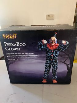 Spirit Halloween 2020 Peekaboo Clown Animatronic Animated Halloween