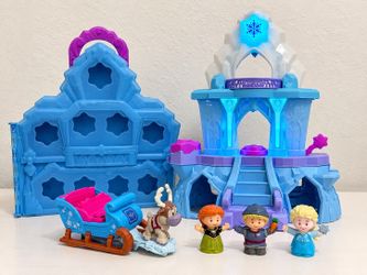 Fisher-Price Little People Disney Frozen Castle & Sleigh Bundle