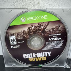 XBox One Call Of Duty WWII Video Game Disc Only Microsoft Xbox One