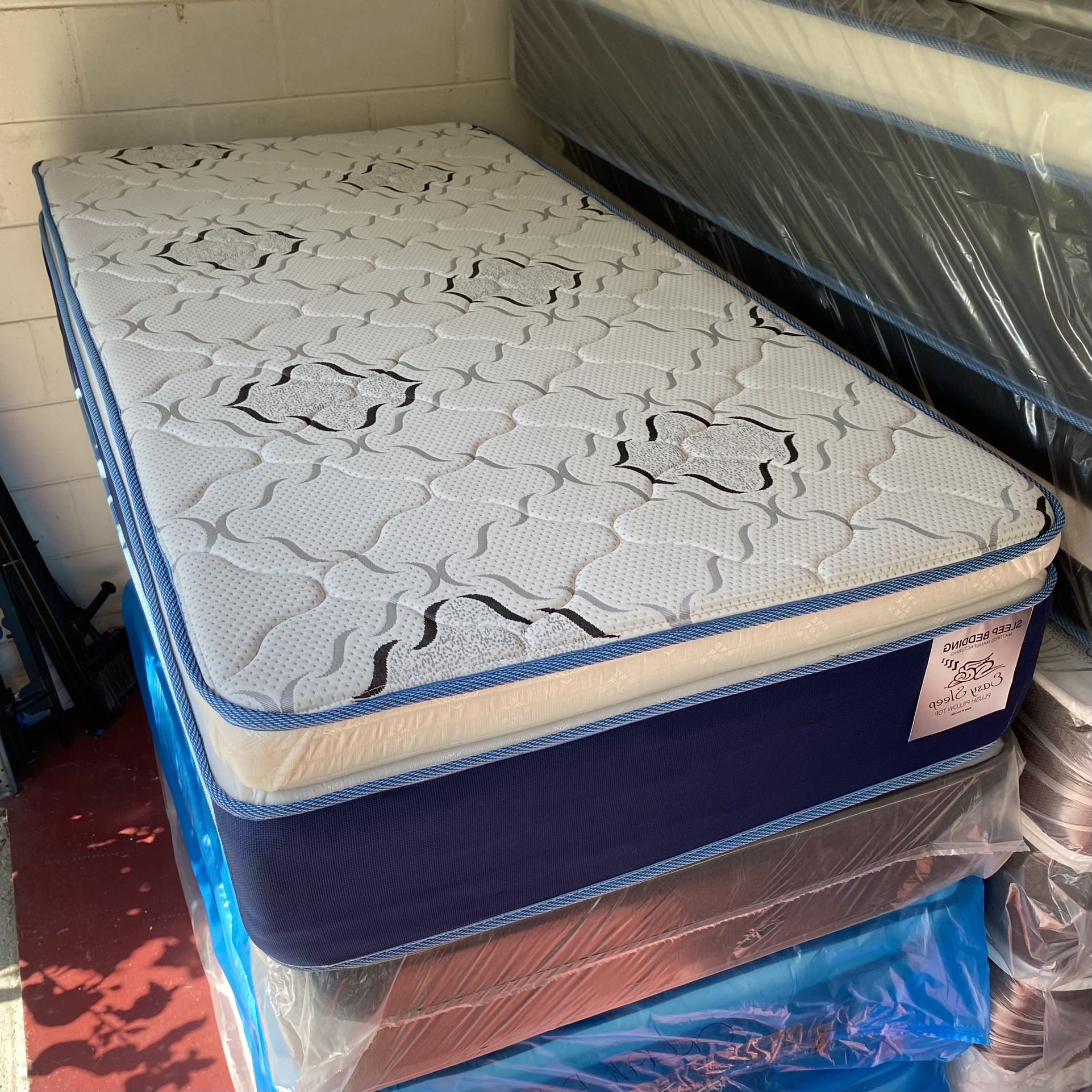 Twin Size Mattress 14” Inches Pillow Top Of High Quality Also Available in Full-Queen-King and Cali-King Wrap In Plastic Same Day Delivery