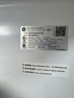 Side by side fridge