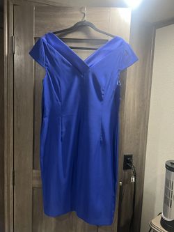 Connected Apparel Blue Dress.