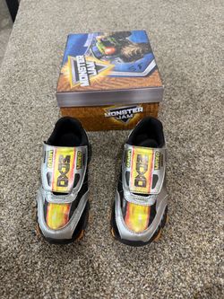 Monster Jam tennis shoes - Grey - Size 13