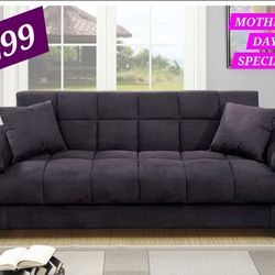 BRAND NEW AJUSTABLE SOFA WITH ACCENT PILOWS INCLUDED $299
