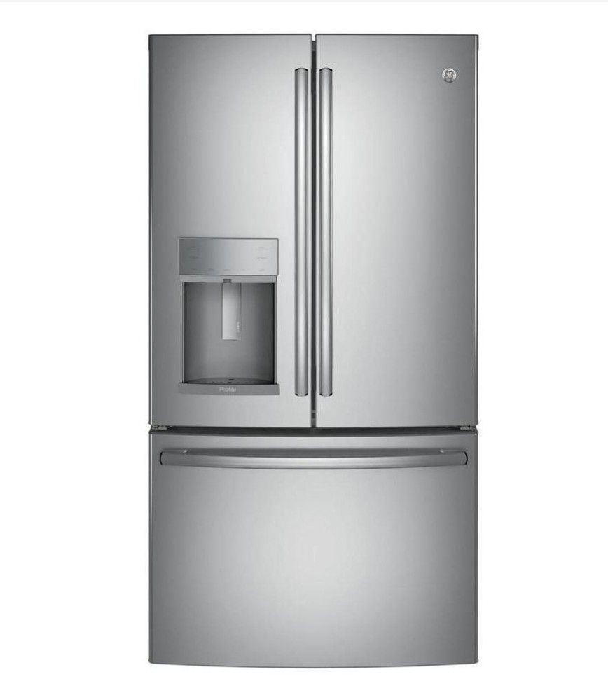 GE PFE28KSKSS 36 In Profile 27.8 cu. ft. French Door Refrigerator in Stainless Steel