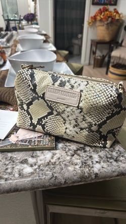 Dream Control New York Snake Print Cosmetic Bag