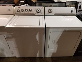Gas washer dryer set