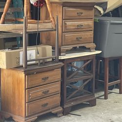 Two Sturdy Side Tables For Couch Or Bed