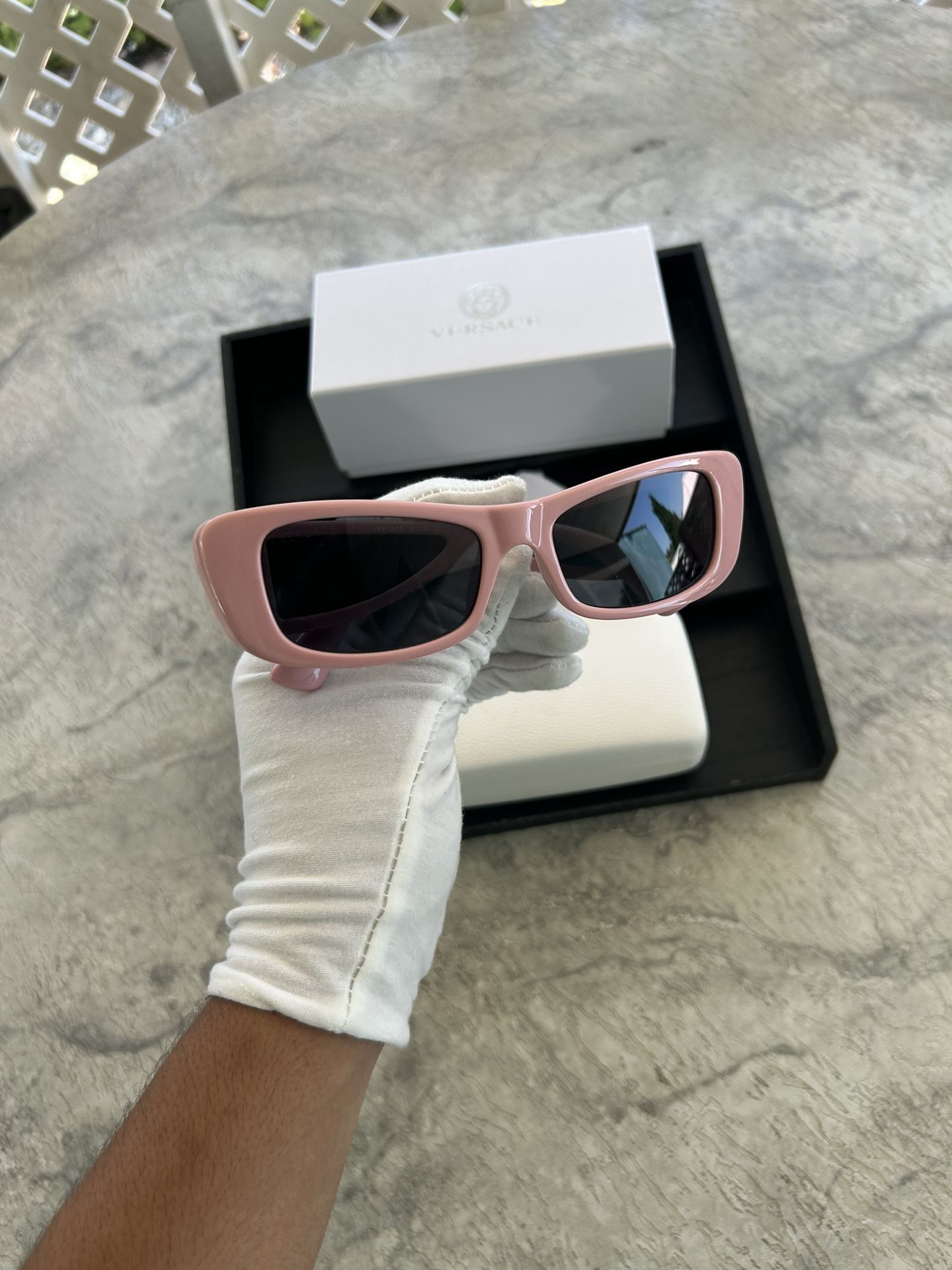 Luxury Versace Pink Sunglasses