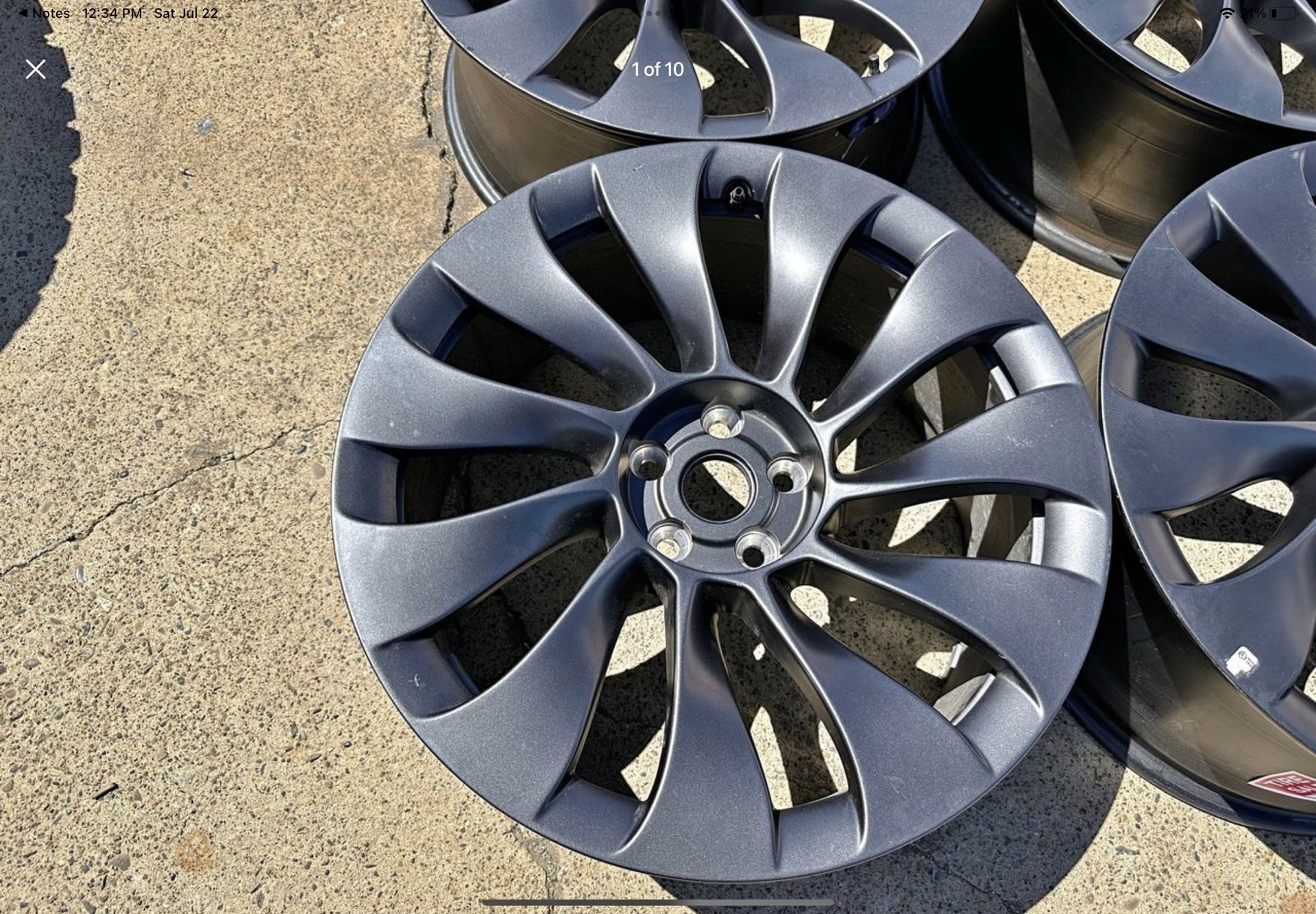 2022 20" Tesla Model 3 Performance Uberturbine wheels