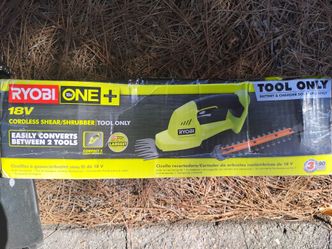Ryobi 18V Cordless Shear/Shrubber Tool Only