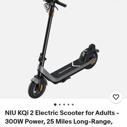 NIU KQi2 Electric Scooter Without Charger 