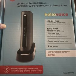 Motorola Cable Modem WiFi Router Plus 2 Phone Lines