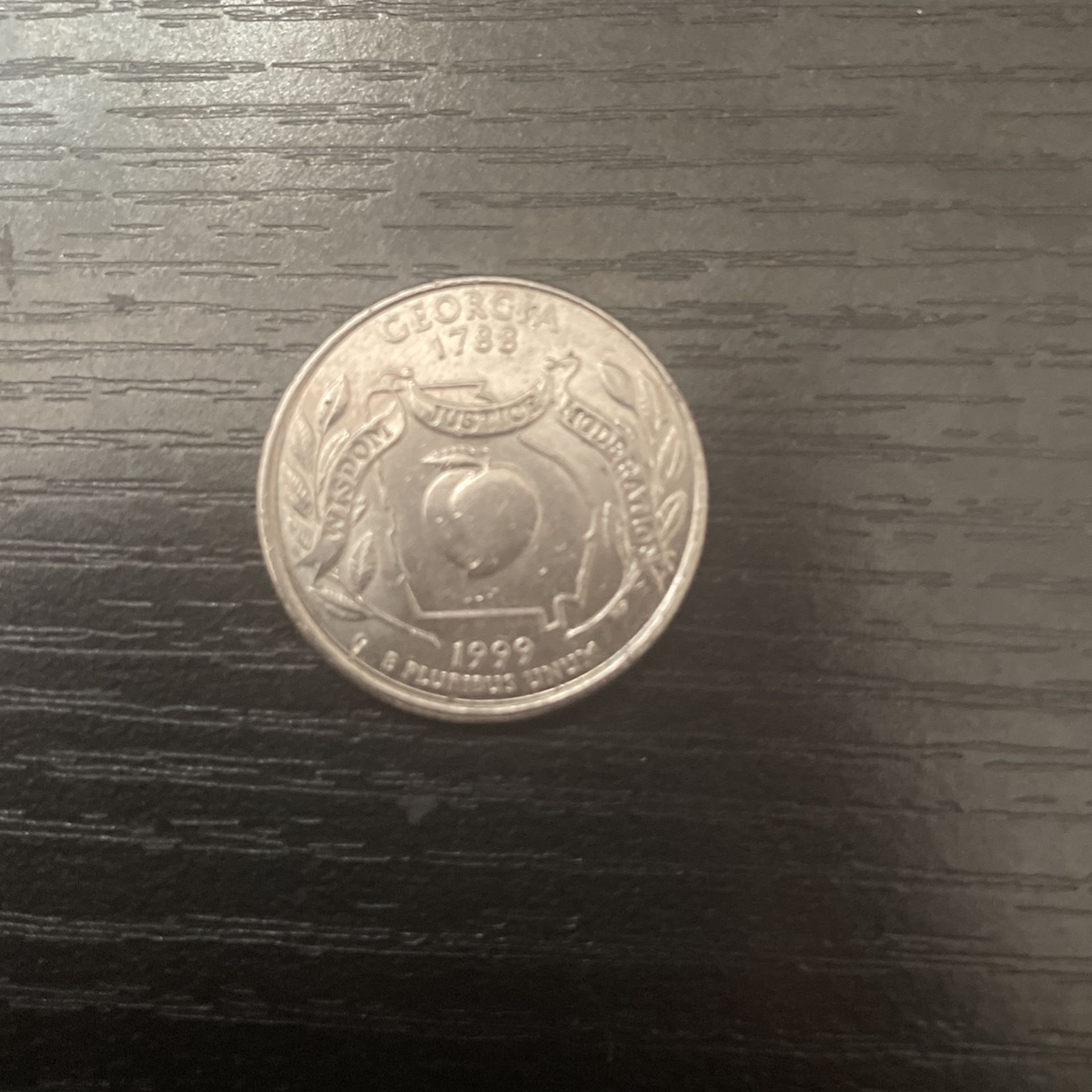 Rare 1788 Georgia Peach Quarter