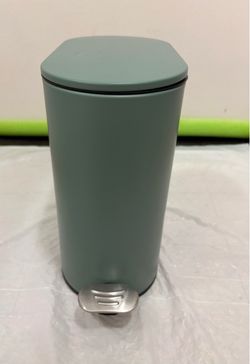 Sage green trashcan