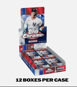 2026 topps chrome baseball sealed hobby box case