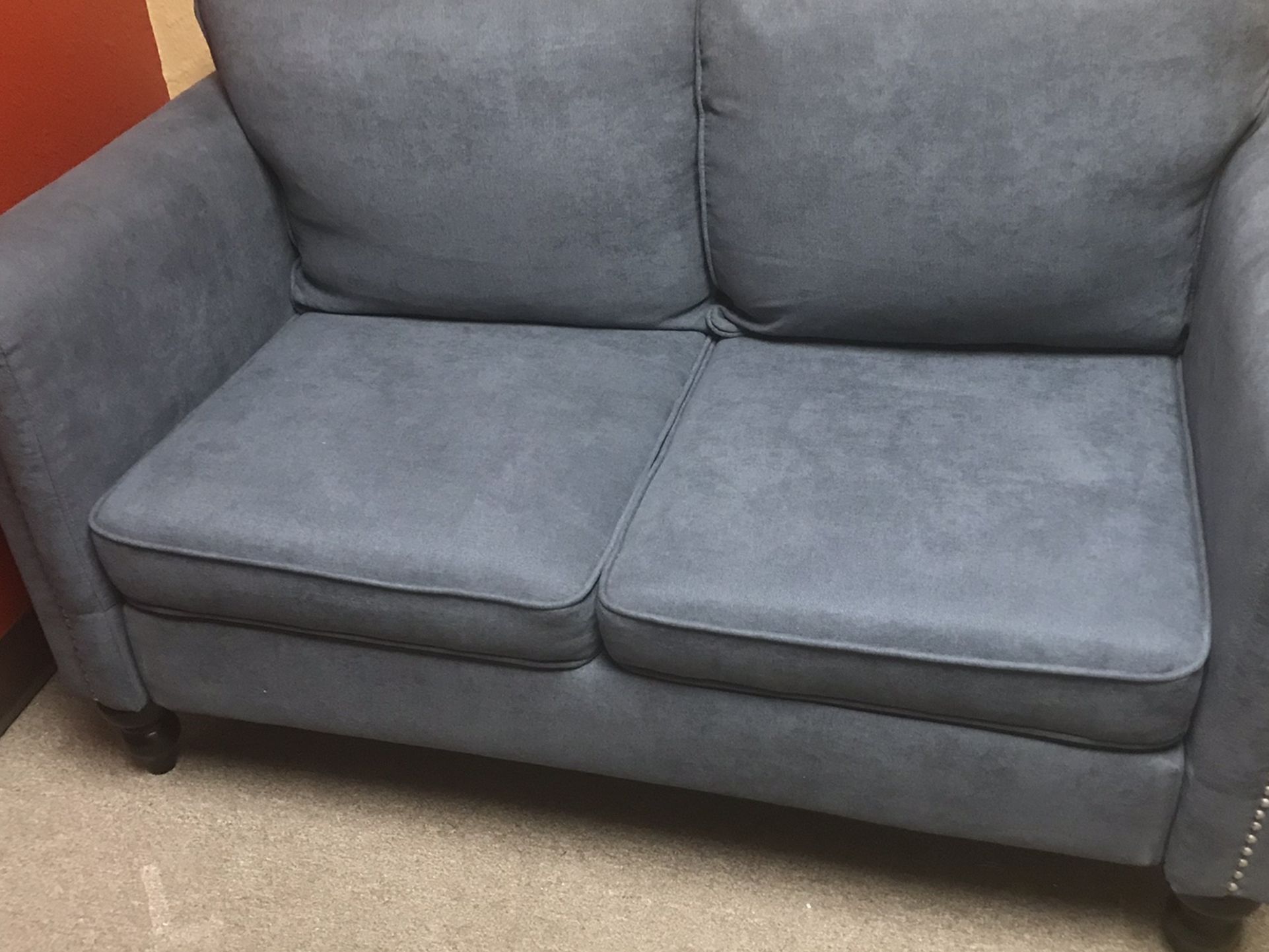 Blue Loveseat