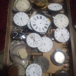 Antique Pocket Watch Movements And Parts From The 1800s Elgin