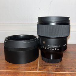 Sigma 85mm F1.4 DG DN Art For sony