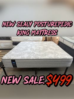 NEW SEALY POSTUREPEDIC KING MATTRESS