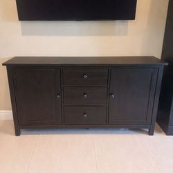 TV Console Buffet IKEA Dark Wood
