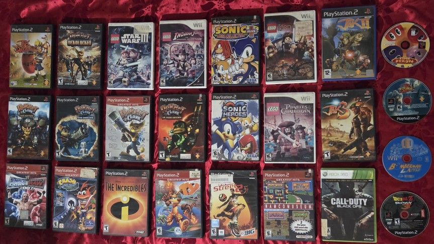 PS2, PS1, and Wii Games