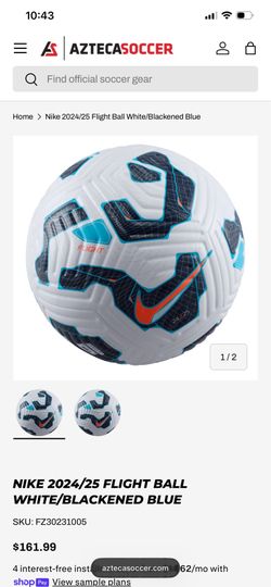 NIKE 2024/25 FLIGHT BALL WHITE/BLACKENED BLUE