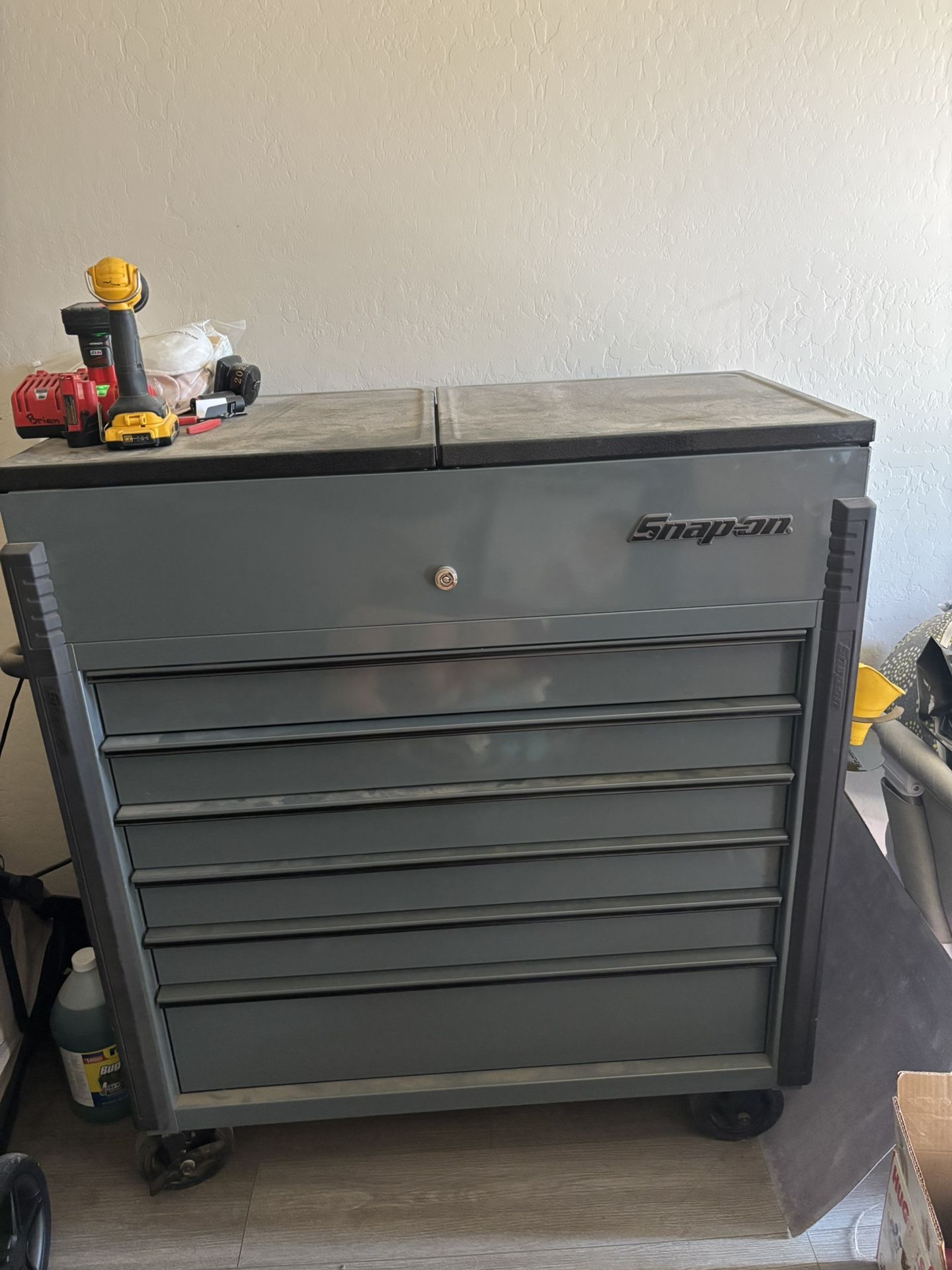 Snap on slide top Tool Box