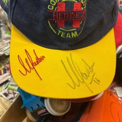 Vintage racing hat, signed