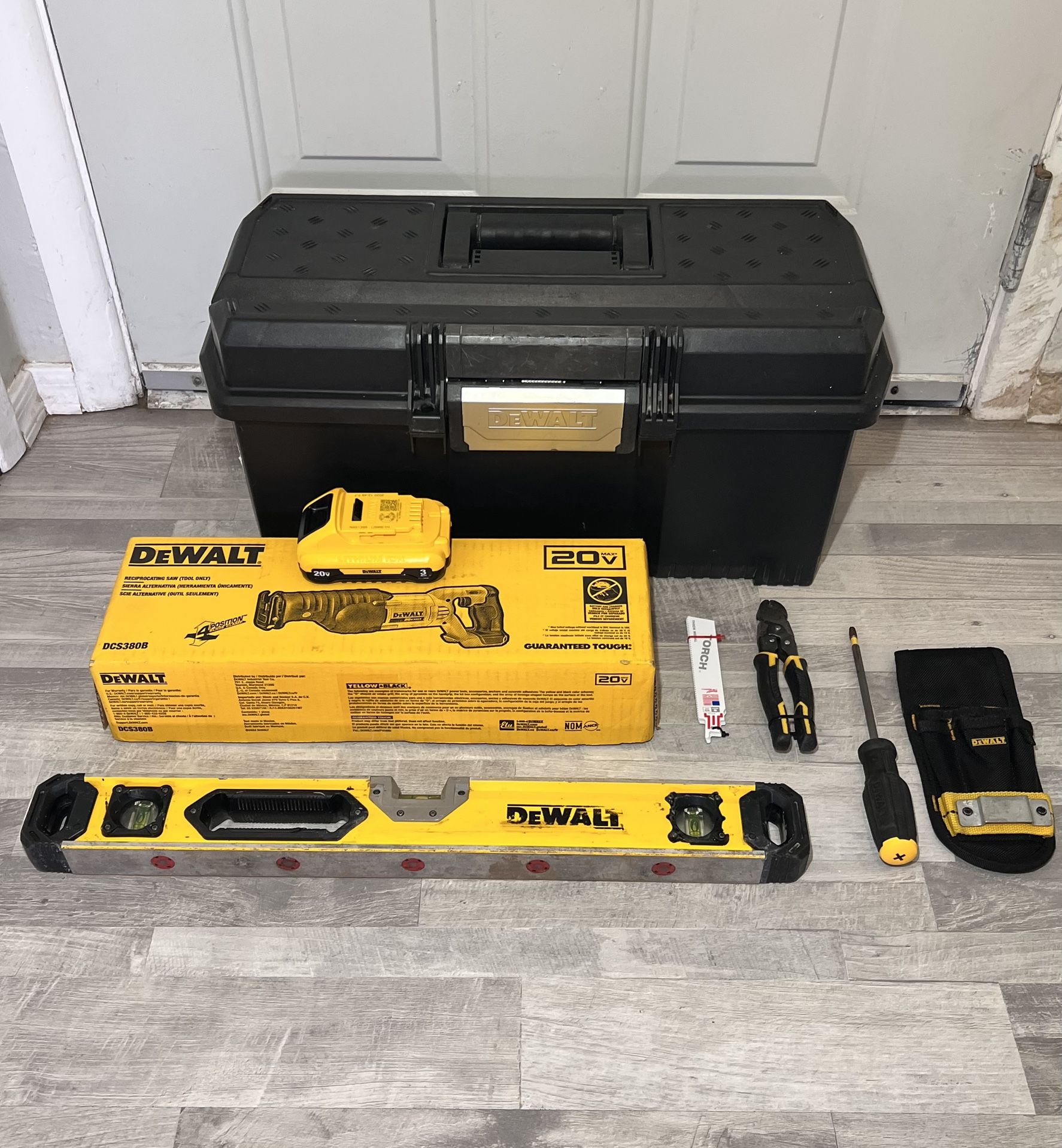 Dewault Tool Box Kit w/ Reciprocating Saw