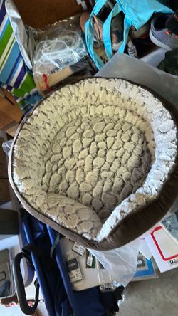 Round Plush Pet Bed cat bed