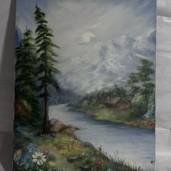 Original Vintage Oil Painting - Framed - Signed by the artist P.Pinske