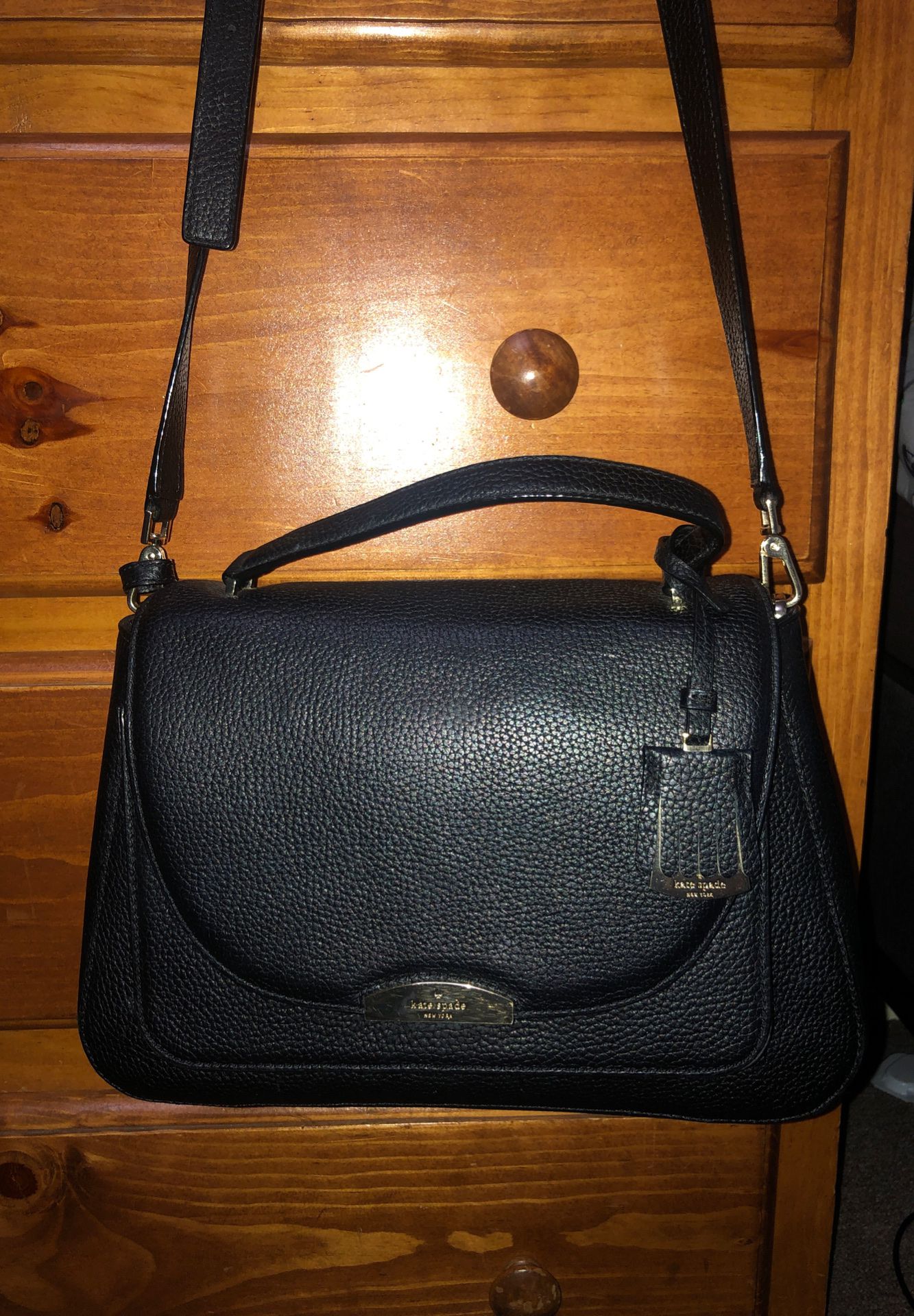 Black Kate Spade purse and wallet