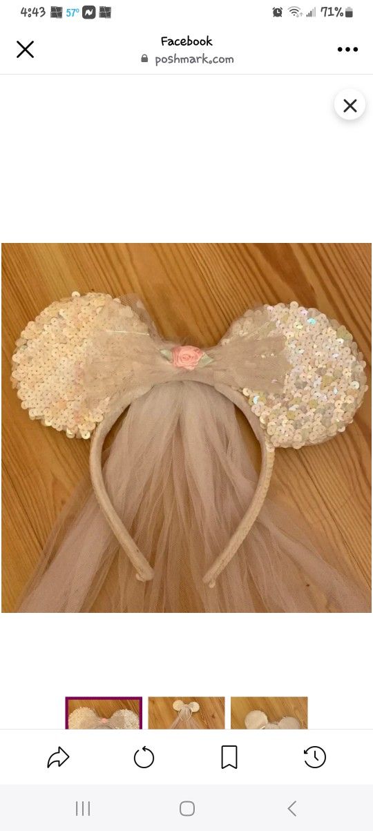 Minnie Mouse Wedding Ears