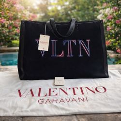  ⸻  🖤 Valentino Garavani – Bolso Tote Rockstud VLTN (Original) 🖤