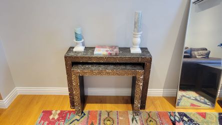 Console Table Gold & Silver