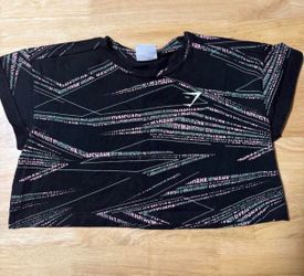 Gymshark Black Crop Top