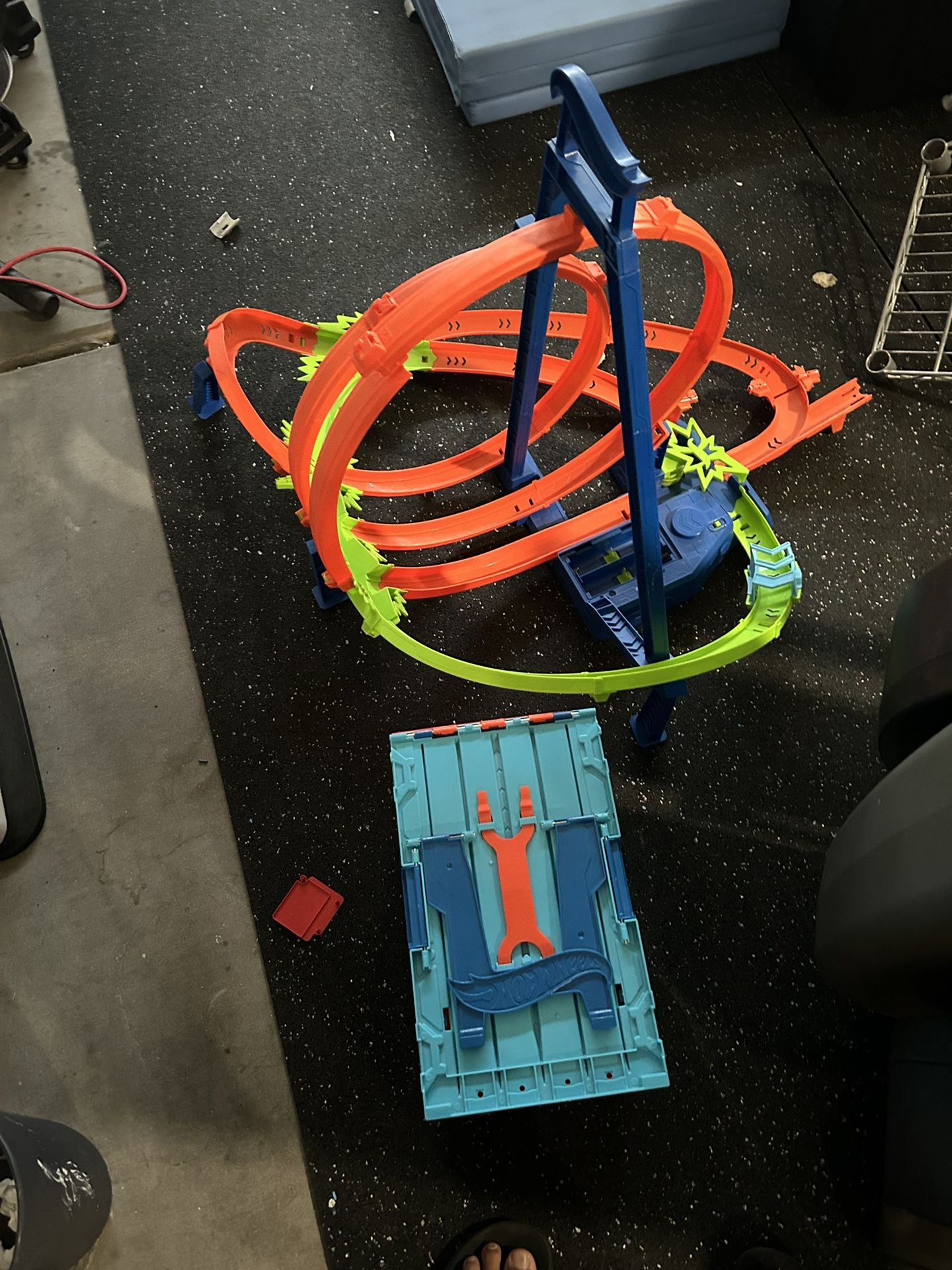 Two Hot Wheel Tracks