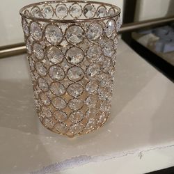 VINCIGANT Gold Crystal Votive Candle Holders Centerpeices for Wedding Table,Housewarming Decor Gifts