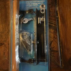 LOCKING SLIDING GLASS PATIO DOOR HANDLE WITH KEYS