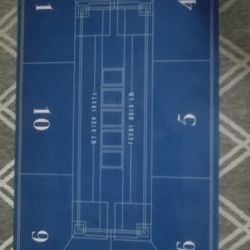 PORTABLE TEXAS HOLD'EM POKER MAT