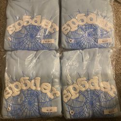 1:1 Sky Blue Sp5der Hoodie 